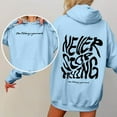 thumbnail image 5 of Women's Hoodies Sweatshirts Long Sleeve Pullover Hoodies Graphic Hoodie Blue Hoodies Woman Winter Hoodies for Women Preppy Clothes Teen Girl, 5 of 7