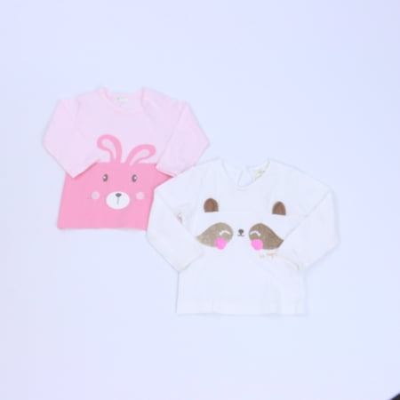 

Pre-owned Sfera | Benetton Baby Girls White | Pink Long Sleeve T-Shirt size: 6-12 Months