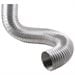 Deflecto Semi-Rigid Flexible Aluminum Duct, 4" dia x 8'