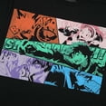 thumbnail image 7 of My Hero Academia Multicolored Action Group Black Graphic Tee-6XL, 7 of 7