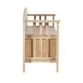 thumbnail image 4 of Linon Lottie Entryway Split Seat Storage Bench in Washed Natural Wood, 4 of 14