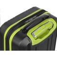 thumbnail image 5 of Olympia U.S.A. Apache Expandable Hardside Carry-On Luggage Spinner Suitcase with Laptop Compartment, Black/Lime, 5 of 7