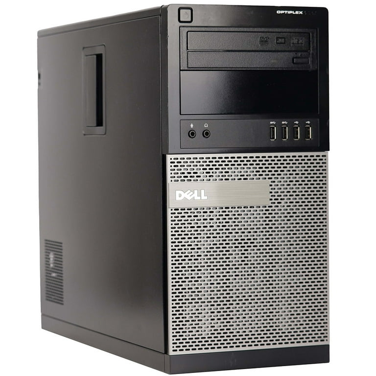 Restored Dell Desktop Computer OptiPlex Tower Core i3 Processor 8 GB Memory  250 GB Hard Drive DVD Wi-fi with a 19