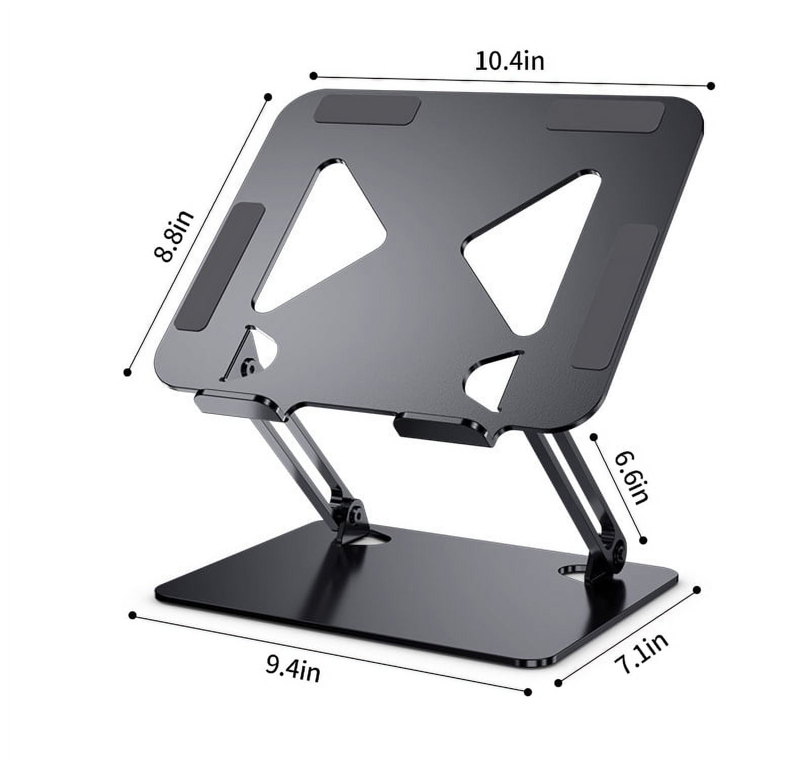 Wehilion Adjustable Computer Stand for Laptop,Portable Laptop Stand,Ergonomic Notebook Riser with Heat-Vent,Multi-Angle Elevator for 10"-17" Laptop,Tablet,Graphics Drawing Tablet