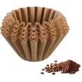 thumbnail image 2 of Coffee Filters Natural Unbleached Brown Biodegradable Extra Cup for Commercial, Home Coffee Maker Extra High Extra Wide,Anti ground(50 Pcs), 2 of 6