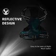 thumbnail image 5 of Haiem Airplane Shark Pattern No-Pull Dog Harness Reflective Front Clip Vest with Handle,Step-in Air Dog Harness,Adjustable 2 Metal Rings 4 Buckles-Medium, 5 of 6