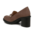 thumbnail image 5 of Vionic Women's Tiburon Slip-On Heeled Loafer Driftwood Brown Nubuck 9.5M, 5 of 5