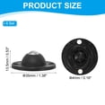 thumbnail image 2 of Uxcell 35 mm Self Adhesive Paste Caster Wheels with Stainless Steel Ball for Appliance Load Capacity 4.4LBS, White 12 Set, 2 of 7