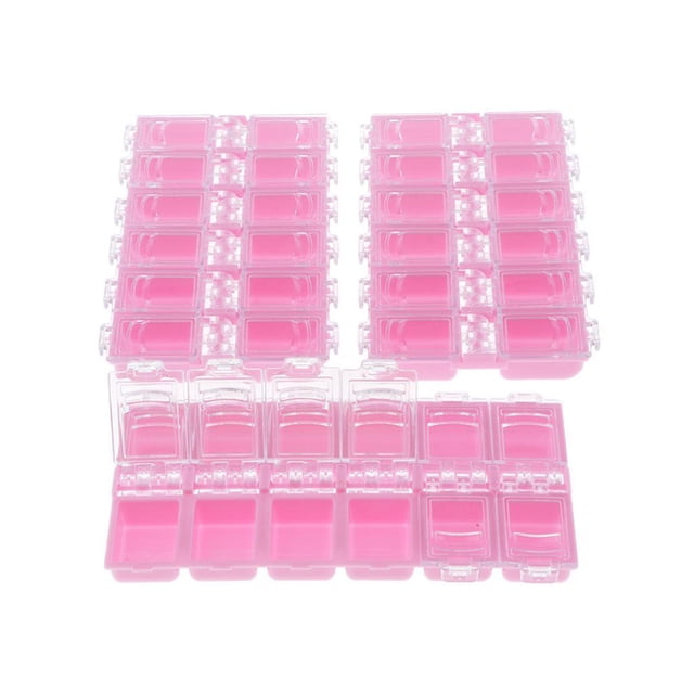Sonducket 3Pc 12 Grids Plastic Organizer Container Box Storage for Jewelry Beads Type2 NO2