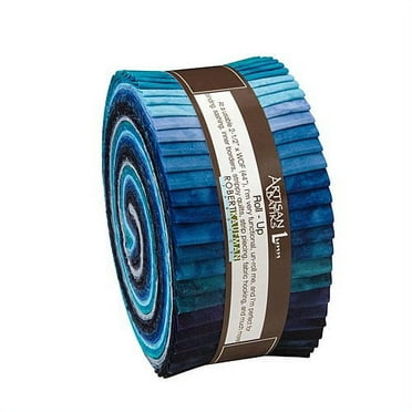 Robert Kaufman Kona Cotton Jelly Roll | Strisce Di Stoffa 2,5" Per Quilting - All Ash - 5