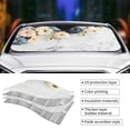 thumbnail image 5 of Disketp Windshield Sun Shade, Car Sun Shade For Front Window Pumpkin And White Marble Sunshades Sun Visor Protector Blocks Uv Rays Foldable, 5 of 9