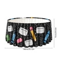 thumbnail image 2 of Lypsnake Back to School Round Table Skirt, Composition Book Crayon Pencil Eraser Print Table Cloth, Classroom Play Table Skirting for Preschool Kindergarten Decor, 2 of 6