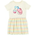thumbnail image 3 of Inktastic Cute Axolotl Birthday with Cupcake Girls Toddler Dress, 3 of 5
