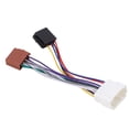 thumbnail image 1 of Stereo  Harness Connector Adapter, Heat Resistant ISO Wiring Harness Plug ABS Plastic Molded Pre Stripped  Replacement For  1999-2007 For CD Player, 1 of 8