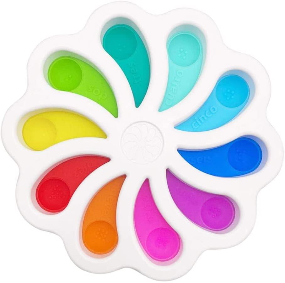 Details about   Children Finger Push Bubble Sensory Toy Portable Stress Relief Silicone Hand Toy 