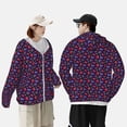 thumbnail image 4 of Fotbe Blackberries Chaqueta con Protección Solar UPF 50+ para Hombre y Mujer, Camisa con Capucha y Bolsillos-Large, 4 of 7