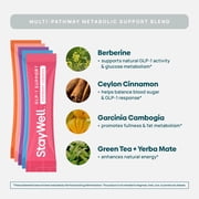 GLP-1 Supplement | Natural GLP-1 Production | GLP 1 Booster Drink Mix to Control Appetite and Cravings | Great Tasting Metabolic Support - Yerba Mate, Garcinia Cambogia, Berberine [Variety, 30ct]