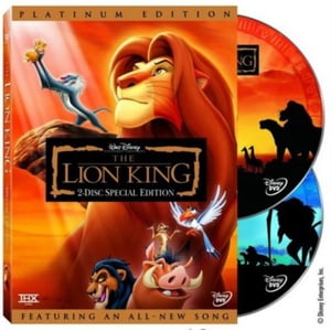 Image of The Lion King Platinum Edition 2003 DVD Features an All-New Song 2-Disc Set