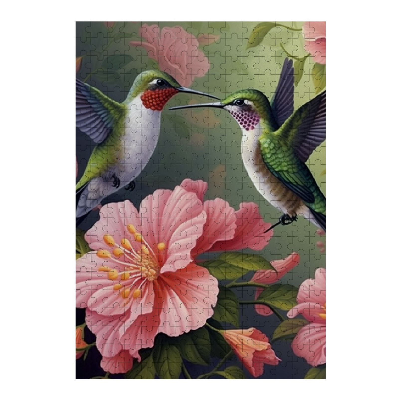 Shiartex Flowery Hummingbird: Premium Jigsaw Puzzle for Adults - Best Challenging Puzzles for Cognitive Workout - Safe Eco-Friendly - Most Popular Leisure Activities 300PCS