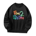 thumbnail image 1 of Mujer Jersey Sudadera Cuello Redondo Jersey Tops Moda Cómoda Ropa Deportiva XL, 1 of 8