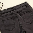 thumbnail image 4 of Women's Plus Size Jeans Fashion Winter Warm Ripped Plus Size Trousers Denim Pants For Women 4-18 Gray,18, 4 of 8
