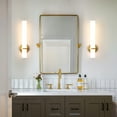 thumbnail image 6 of KAISITE 18.11" Set of 2 Modern Wall Sconces, Wall Light Fixtures with Acrylic Lampshade for Living Room Bedroom Bathroom Hallway, 18W LED, 6 of 9