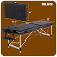 thumbnail image 7 of VIRRMO Adjustable Aluminium Massage Bed with Neck Stretcher, 84 Inch, Black, 7 of 7