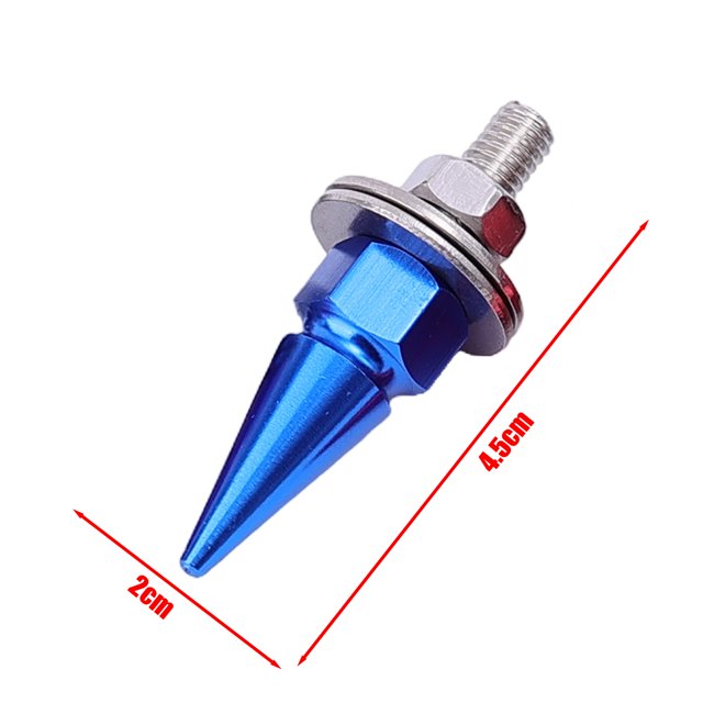 4-1pcs M6 Threaded Tips Screw Car Modified Fasteners Fender Washer Bumper Engine Screws License Plate Aluminium Alloy Bolts
