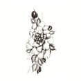 thumbnail image 1 of FOCUSNORM Autocollant de Tatouage Temporaire en Papier Floral Motif Réaliste Imperméable Résistant à la Sueur Autocollant Mode, 1 of 5