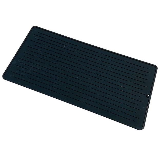 ¡Precio rebajado! Estera de secado de platos de silicona Estera de secado para encimera de cocina Estera resistente al calor Estera de escurridor de fácil limpieza Almohadilla antideslizante para escu