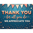 thumbnail image 3 of Decorative Design Thank You Banner Appreciation Theme Balloon Decoration Festive Colors Celebration Banner for Gratitude Events Employee Appreciation Party Indoor Decoration, 3 of 7