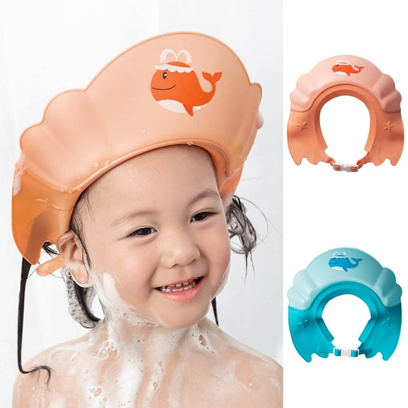 Baby Bath Shampoo Cap Wash Shower Visor Hat Prevent Water from Entering The Eyes and Ears Adjustable Bathing Tub Head Hair Rinser Shield Kids and Toddler