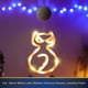 thumbnail image 4 of Calabaza Y Bruja Gato Iluminadas Con Ventosa Interior para Fiesta en La Puerta Habitación Del, 4 of 9