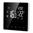 thumbnail image 1 of 16A Digital Thermostat, LCD Display, Touchscreen, Programmable, for Home, School, Office, Hotel, White, 1 of 5