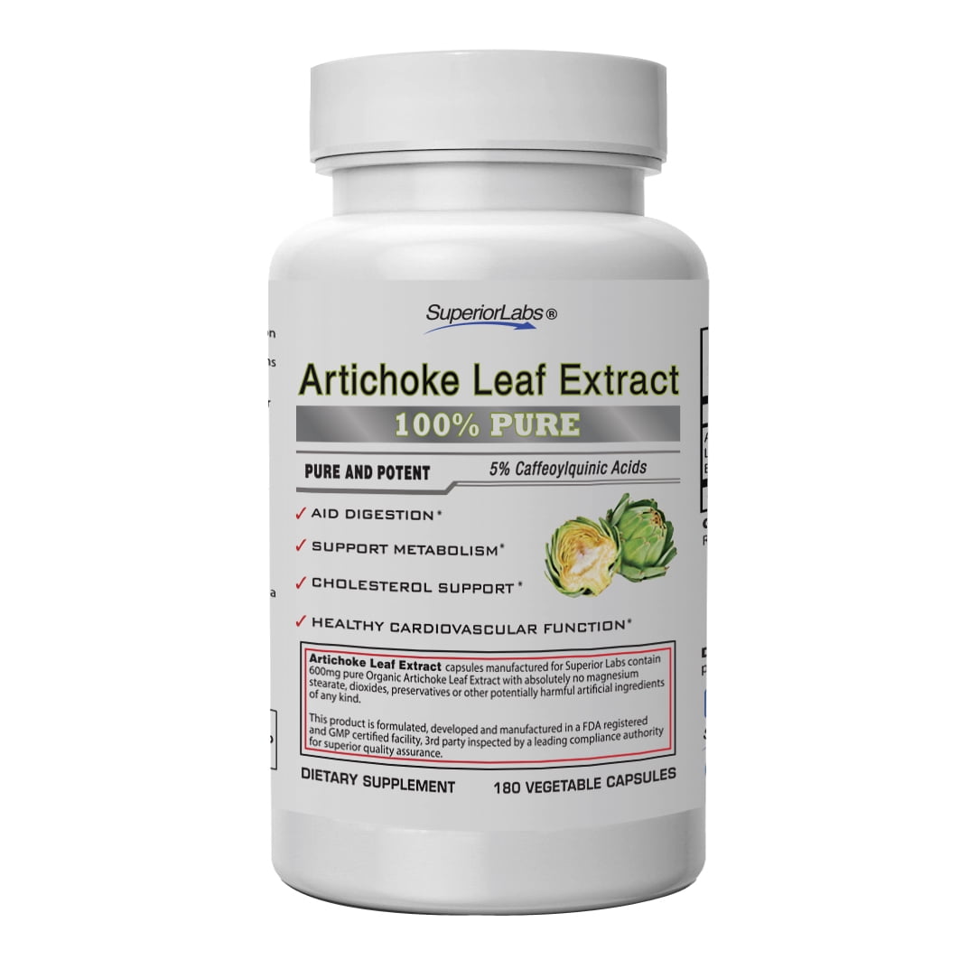 1 Artichoke Leaf Extract Powerful 600mg, 180 Capsules Made in USA