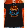thumbnail image 1 of [Summer T-Shirt] Black Cotton Men's Casual Summer T-Shirt | Round Neck, Vibrant "OZZY CORBURNE" Graphic, Machine Washable, 1 of 8