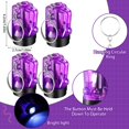 thumbnail image 2 of Llavero con linterna pequeña Ecation, 20 unidades, de plástico morado, LED, 2 of 6