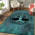 thumbnail image 7 of Celtic Tree of Life Rectangle Area Rug – Indoor/Outdoor – for Living Room, Bedroom, Hallway – Modern Home Decor Carpet – Non-Slip Backing – Machine Washable, 7 of 7
