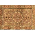 thumbnail image 1 of Ahgly Company Indoor Rectangle Abstract Brown Modern Area Rugs, 6' x 9', 1 of 4