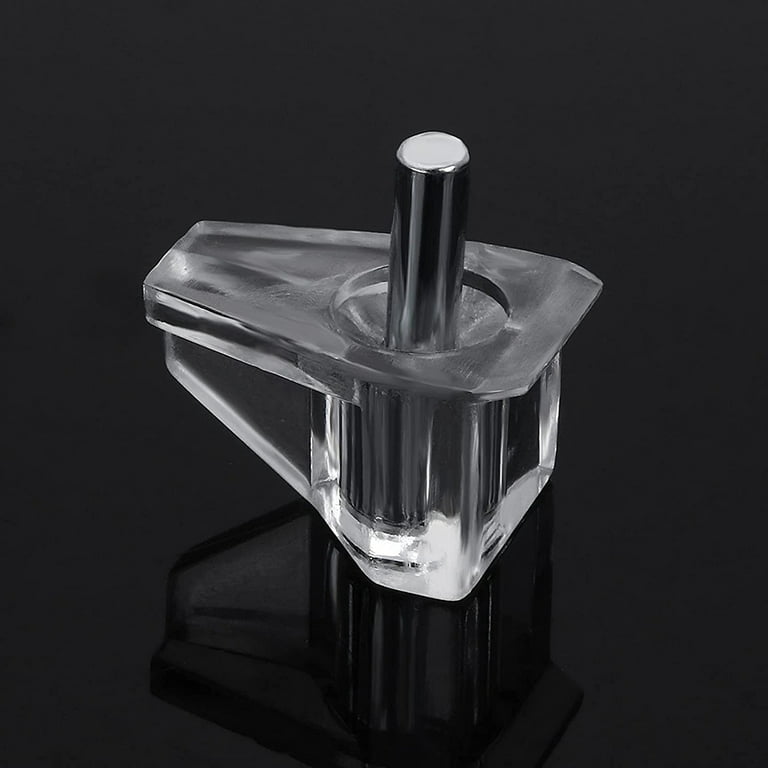 20 Pieces 3 mm Shelf Pins Clear Support Pegs Cabinet Shelf Pegs Clips Shelf  Support Holder Pegs for Kitchen Furniture