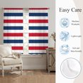 thumbnail image 5 of Red Blue Striped Sheer Curtains 63 Inch Length 2 Panels Set, Modern Minimalist Coastal Nautical Stripe Window Treatment Rod Pocket Curtains Sheers Drapes for Bedroom/Living Room/Kitchen 52x"63"x2, 5 of 8