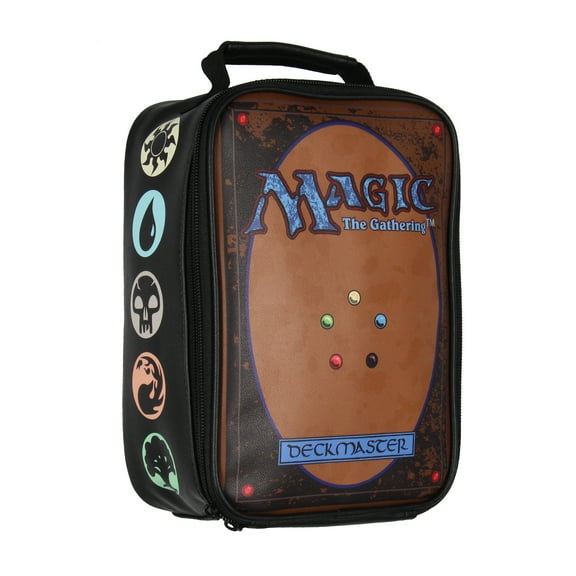Magic the Gathering Deckmaster Zip Around Insulated Lunch Box Tote Bag with Carrying Handle