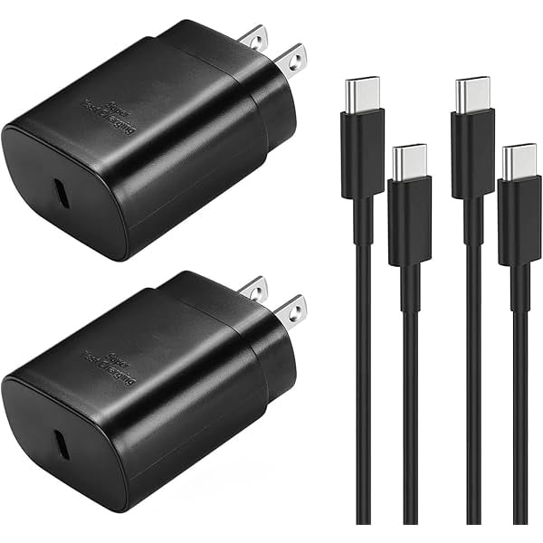 Quyaojz for Samsung USB-C Super Fast Charging Wall Charger - 25W PD Charger Adapter with Type-C Cable(6.6ft) Compatible With Samsung Galaxy S25 S24 S23 S22 Ultra Plus S20 Note10