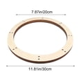 thumbnail image 3 of Costeam Easter Round Blank Hollow DIY Wreath Wooden Slice Frame Craft Base For Holiday Decoration, 3 of 6