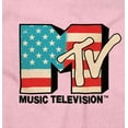 thumbnail image 2 of Vintage MTV American Flag Logo Women's Maternity Dress Brisco Brands M, 2 of 3