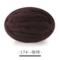 thumbnail image 1 of Zhuge 1 paquete de hilo de terciopelo de chenilla para tejer, lana gruesa y cálida para tejer a crochet, para hacer manualidades, tejer a mano, bolsas, suéteres, muñecas, 250 g, color café, 1 of 4