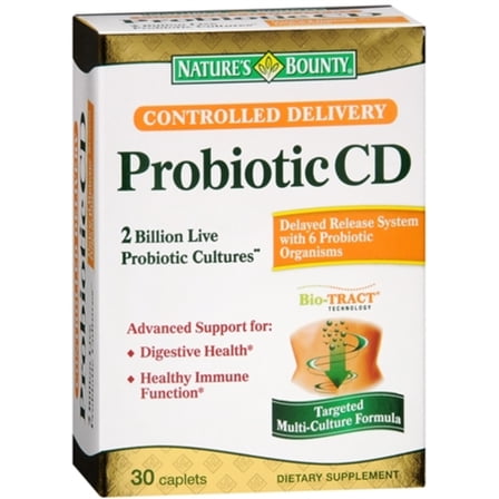 Nature's Bounty Controlled Delivery Probiotic CD Caplets 30 ea