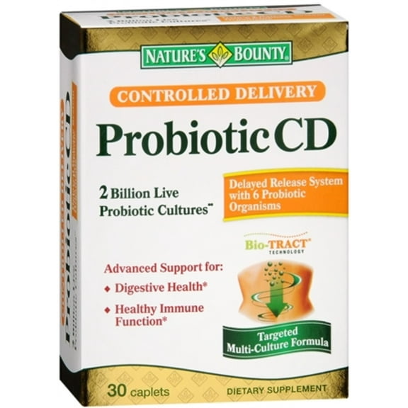 Nature's Bounty Controlled Delivery Probiotic CD Caplets 30 ea