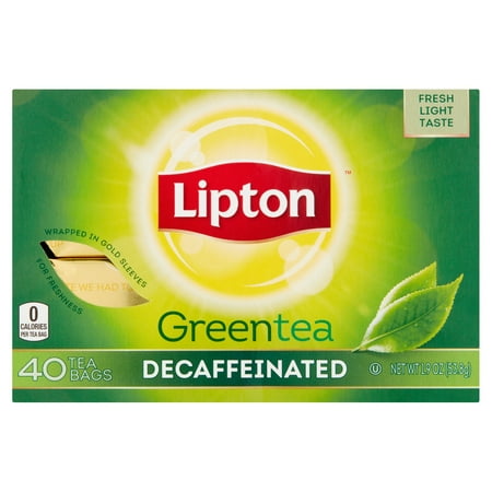 Lipton décaféiné Sacs de thé vert, 40 ct