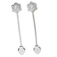 thumbnail image 5 of 2 uds cortina de cristal magnético Tieback de acero inoxidable elegante flor cortina Clips hebilla para sala de estar dormitorio, 5 of 5